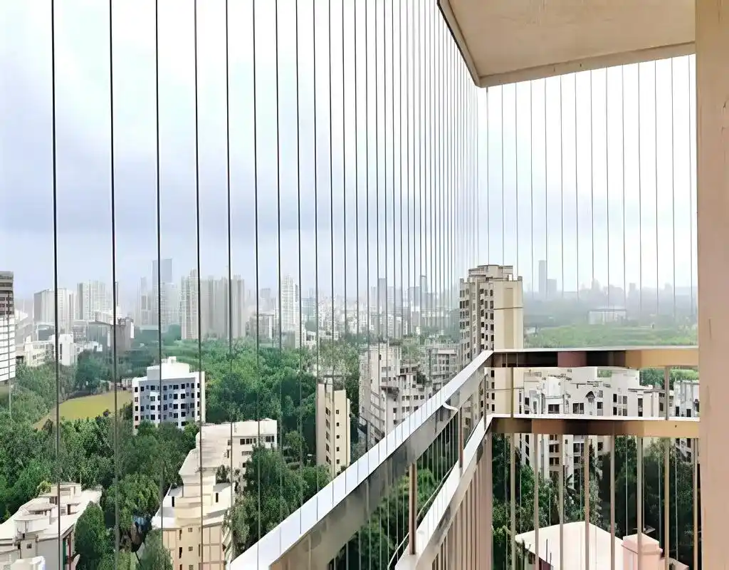 Invisible Grills for Balcony in Bangalore - Solid Netting