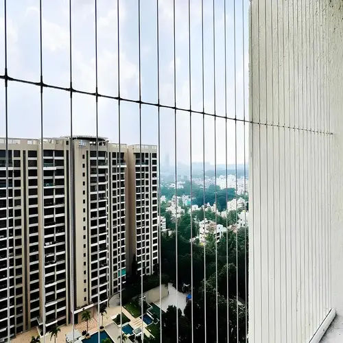 Invisible Grills for Balcony in Bangalore and Karnataka by Solid Netting